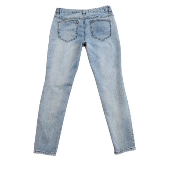 Free People Destroyed Ripped Knee Skinny Jeans  Size: W27 - Picture 4 of 8